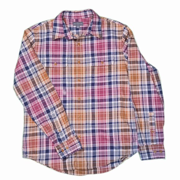 L.L. Bean Other - LL‎ Bean Signature Men's Long-Sleeve Plaid Shirt Size M
